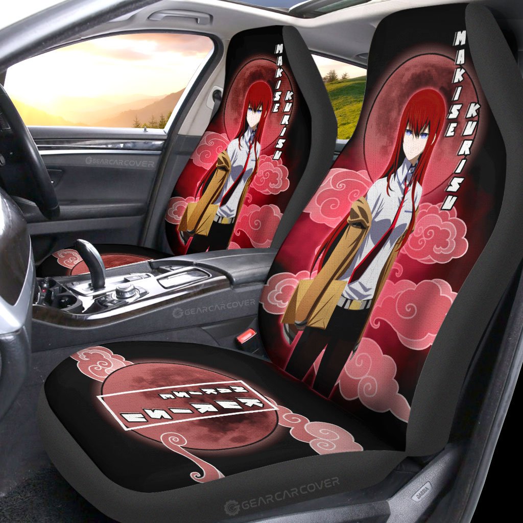 Kurisu Makise Car Seat Covers Custom Steins;Gate Anime Car Accessories - Gearcarcover - 2