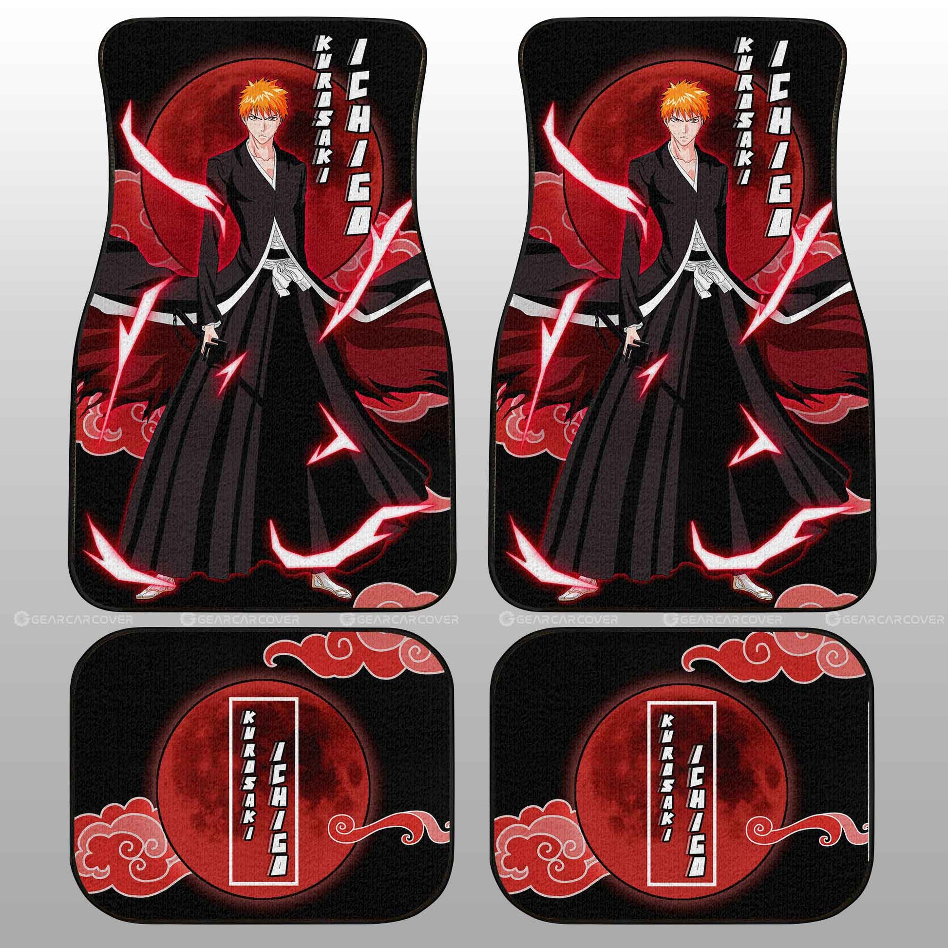 Kurosaki Ichigo Car Floor Mats Custom Bleach Car Interior Accessories - Gearcarcover - 2