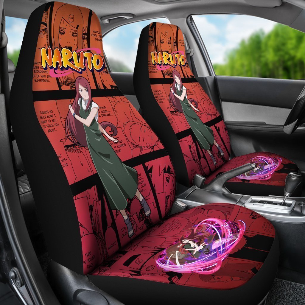 Kushina Car Seat Covers Custom Anime Car Accessories - Gearcarcover - 3