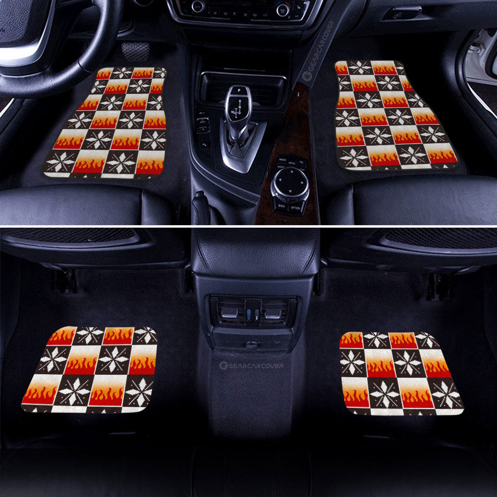 Kyojuro Rengoku Car Floor Mats Custom Anime Car Accessories - Gearcarcover - 2