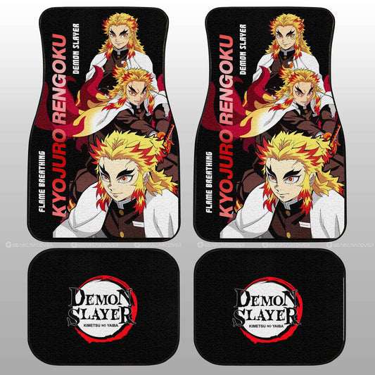 Kyojuro Rengoku Car Floor Mats Custom - Gearcarcover - 2