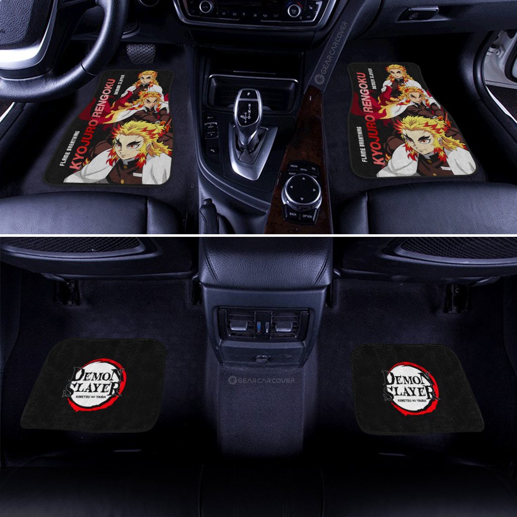 Kyojuro Rengoku Car Floor Mats Custom - Gearcarcover - 3