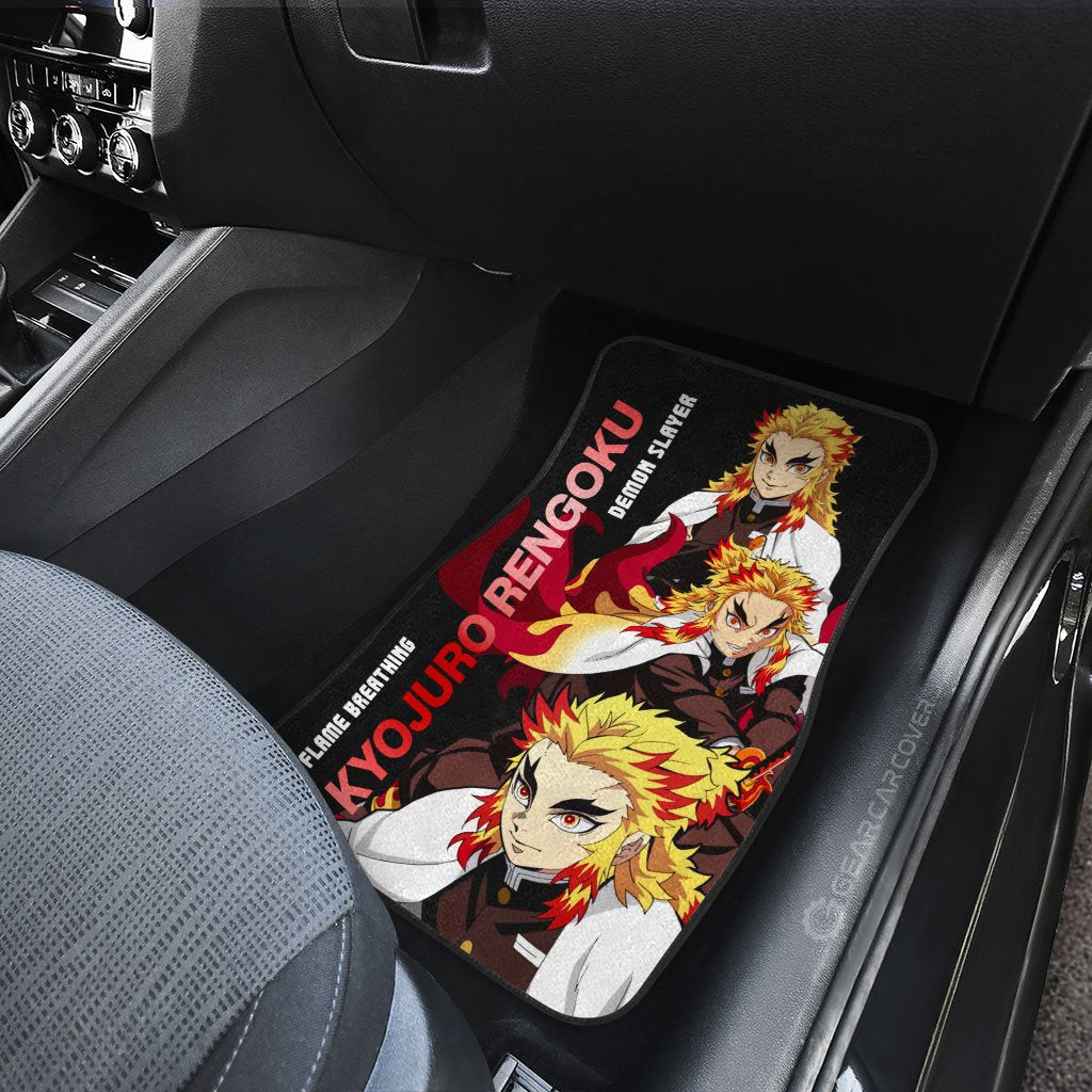 Kyojuro Rengoku Car Floor Mats Custom - Gearcarcover - 4