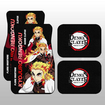 Kyojuro Rengoku Car Floor Mats Custom - Gearcarcover - 1