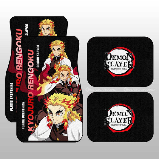 Kyojuro Rengoku Car Floor Mats Custom - Gearcarcover - 1