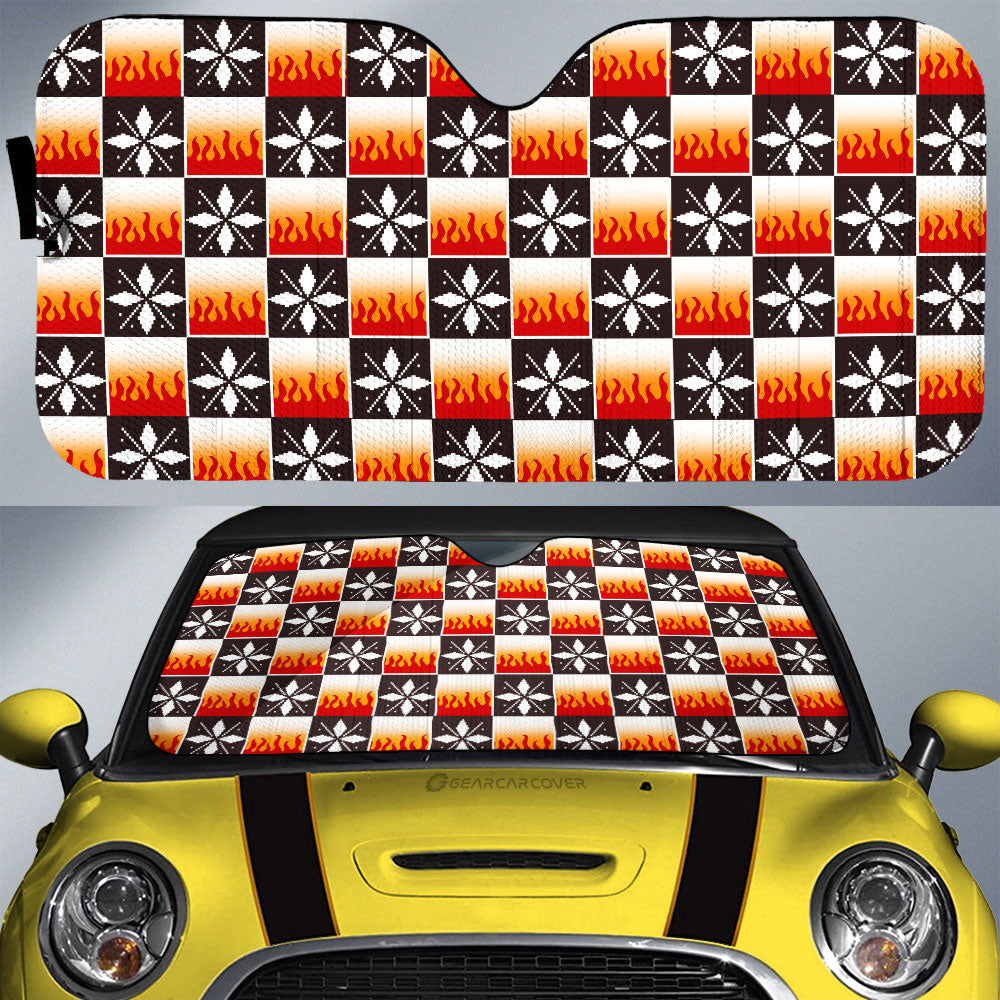 Kyojuro Rengoku Car Sunshade Custom Anime Car Accessories - Gearcarcover - 1