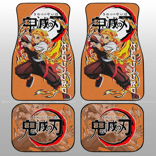 Kyoujuro Rengoku Car Floor Mats Custom Demon Slayer Anime Car Accessories - Gearcarcover - 1
