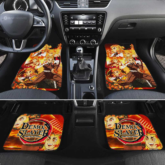 Kyoujuro Rengoku Car Floor Mats Custom - Gearcarcover - 2