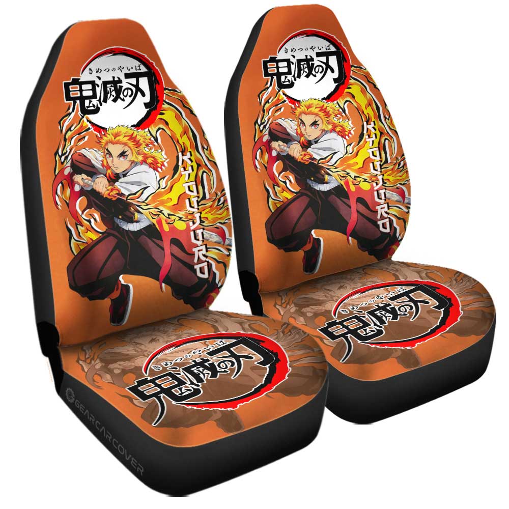 Kyoujuro Rengoku Car Seat Covers Custom Car Accessories - Gearcarcover - 3