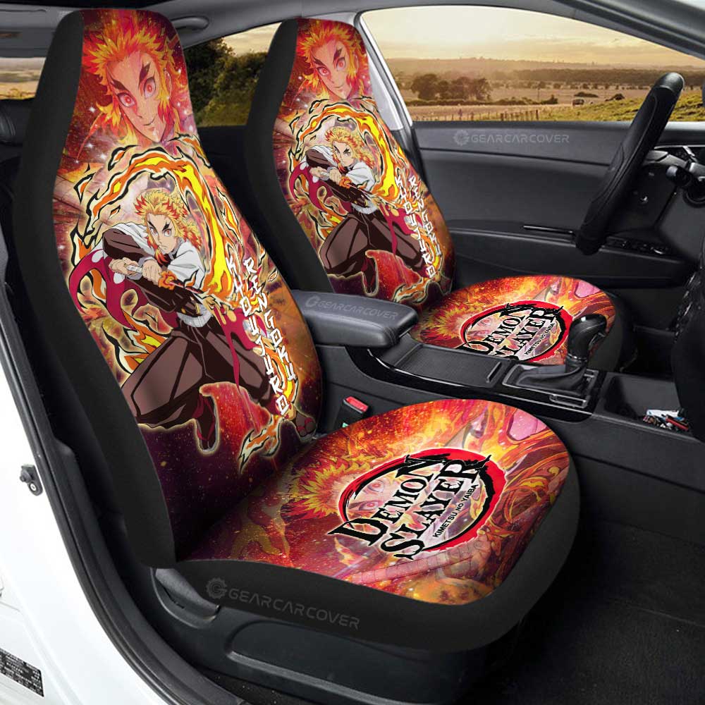 Kyoujuro Rengoku Car Seat Covers Custom Characters Car Accessories - Gearcarcover - 2