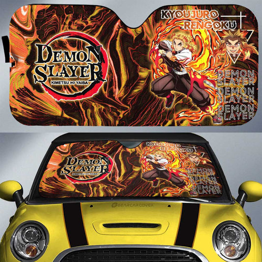 Kyoujuro Rengoku Car Sunshade Custom Car Accessories - Gearcarcover - 1