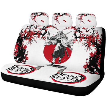 Kyoujurou Rengoku Car Back Seat Covers Custom Japan Style Car Accessories - Gearcarcover - 1