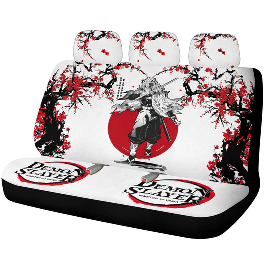 Kyoujurou Rengoku Car Back Seat Covers Custom Japan Style Car Accessories - Gearcarcover - 1