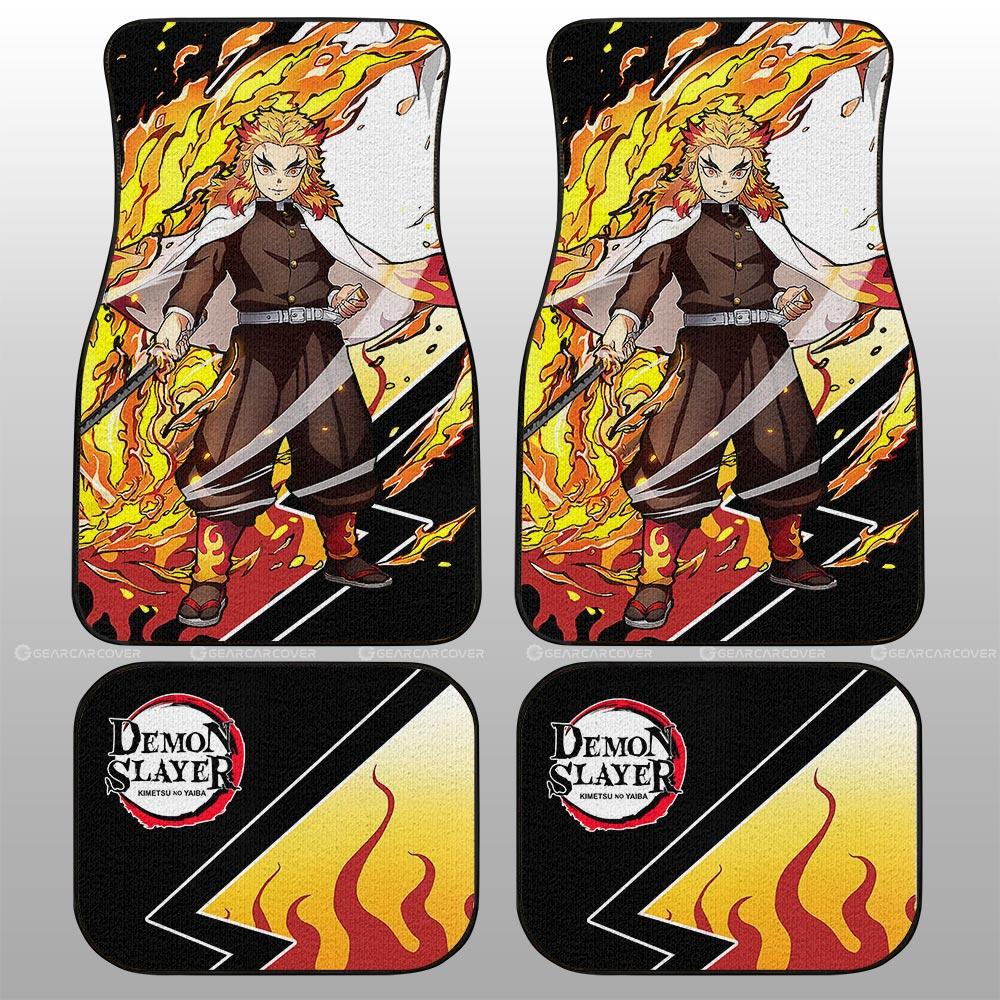 Kyoujurou Rengoku Car Floor Mats Custom Car Accessories - Gearcarcover - 2