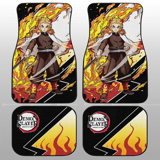 Kyoujurou Rengoku Car Floor Mats Custom Car Accessories - Gearcarcover - 2
