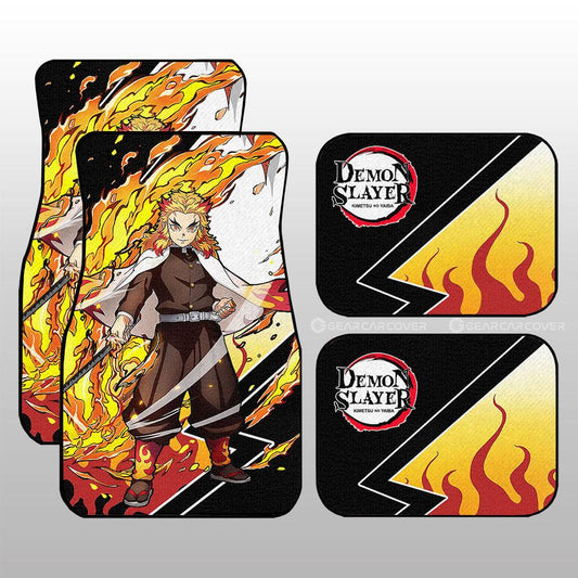 Kyoujurou Rengoku Car Floor Mats Custom Car Accessories - Gearcarcover - 1