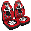 Kyoujurou Rengoku Car Seat Covers Custom Car Accessories Manga Style For Fans - Gearcarcover - 3