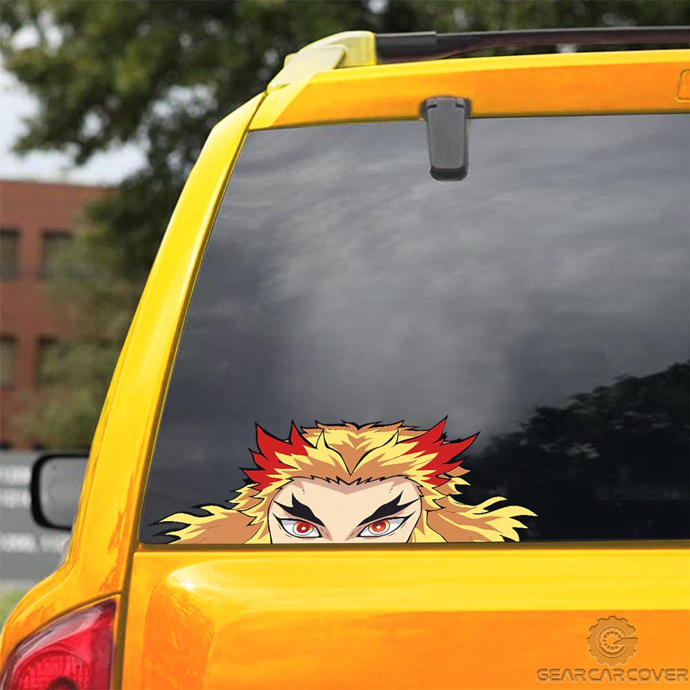 Kyoujurou Rengoku Car Sticker Custom Car Accessories - Gearcarcover - 3