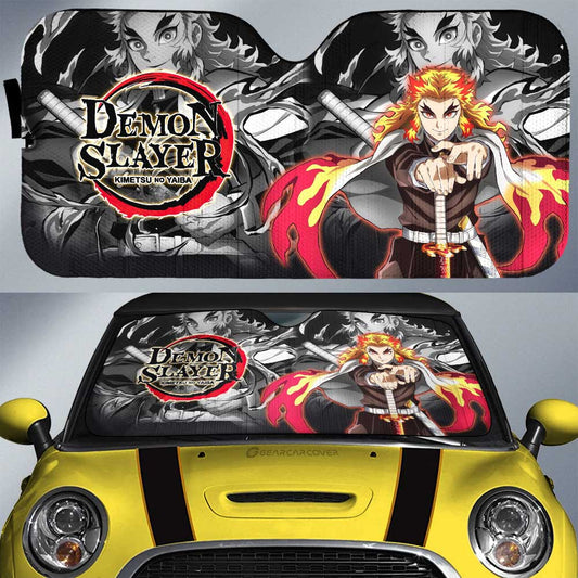 Kyoujurou Rengoku Car Sunshade Custom Demon Slayer Anime Car Accessories - Gearcarcover - 1