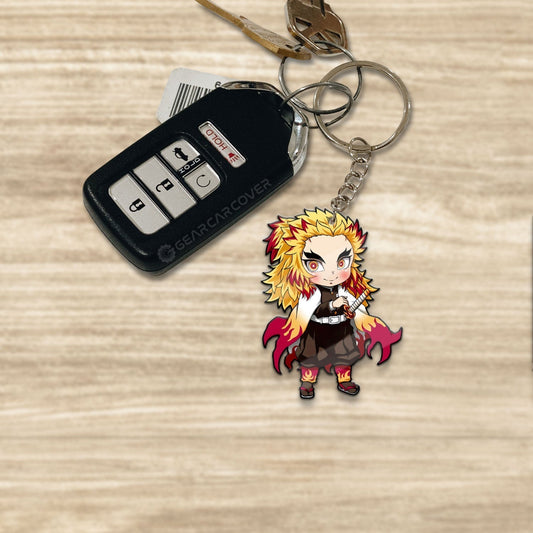 Kyoujurou Rengoku Keychain Custom Car Accessories - Gearcarcover - 1