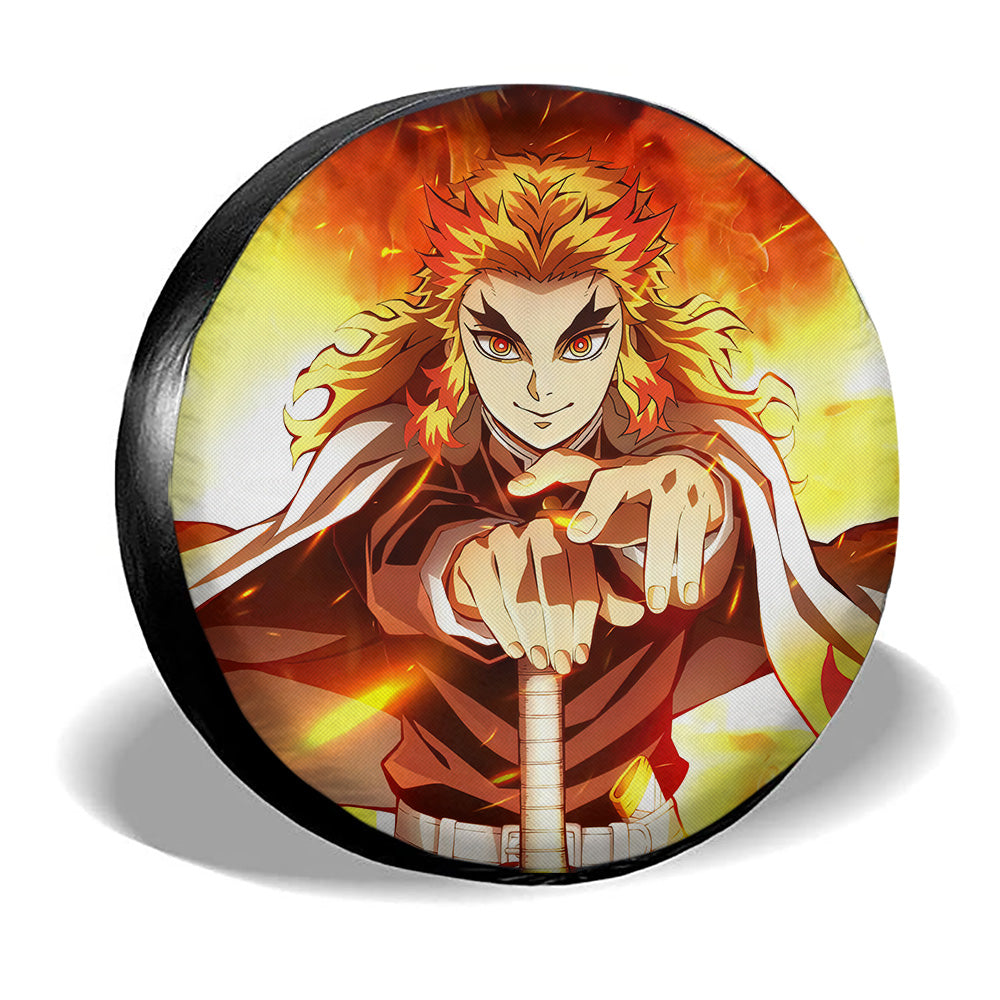 Kyoujurou Rengoku Spare Tire Cover Custom Car Accessoriess - Gearcarcover - 2