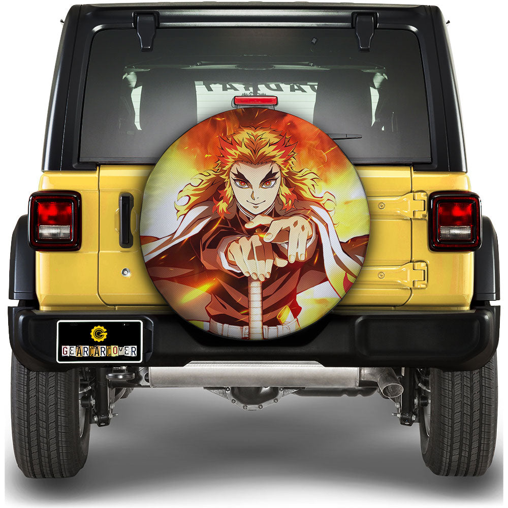 Kyoujurou Rengoku Spare Tire Cover Custom Car Accessoriess - Gearcarcover - 1