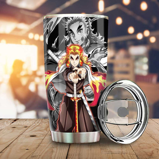 Kyoujurou Rengoku Tumbler Cup Custom Demon Slayer Anime Car Accessories - Gearcarcover - 1