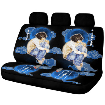 L Lawliet Car Back Seat Covers Custom Death Note Car Accessories - Gearcarcover - 1