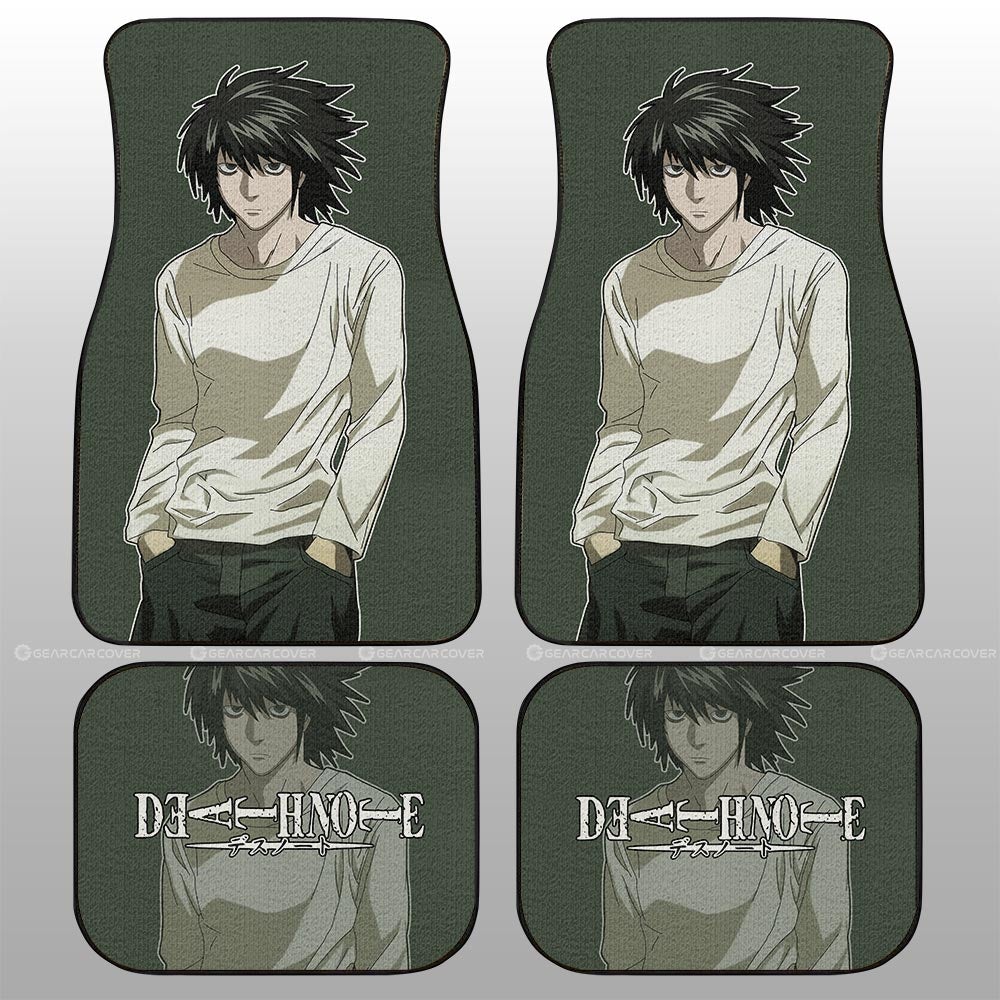 L Lawliet Car Floor Mats Custom Death Note - Gearcarcover - 2