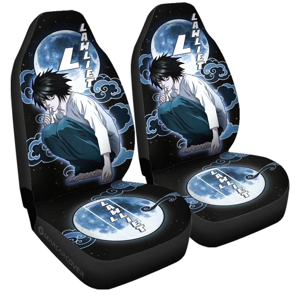 L Lawliet Car Seat Covers Custom Death Note Car Accessories - Gearcarcover - 3