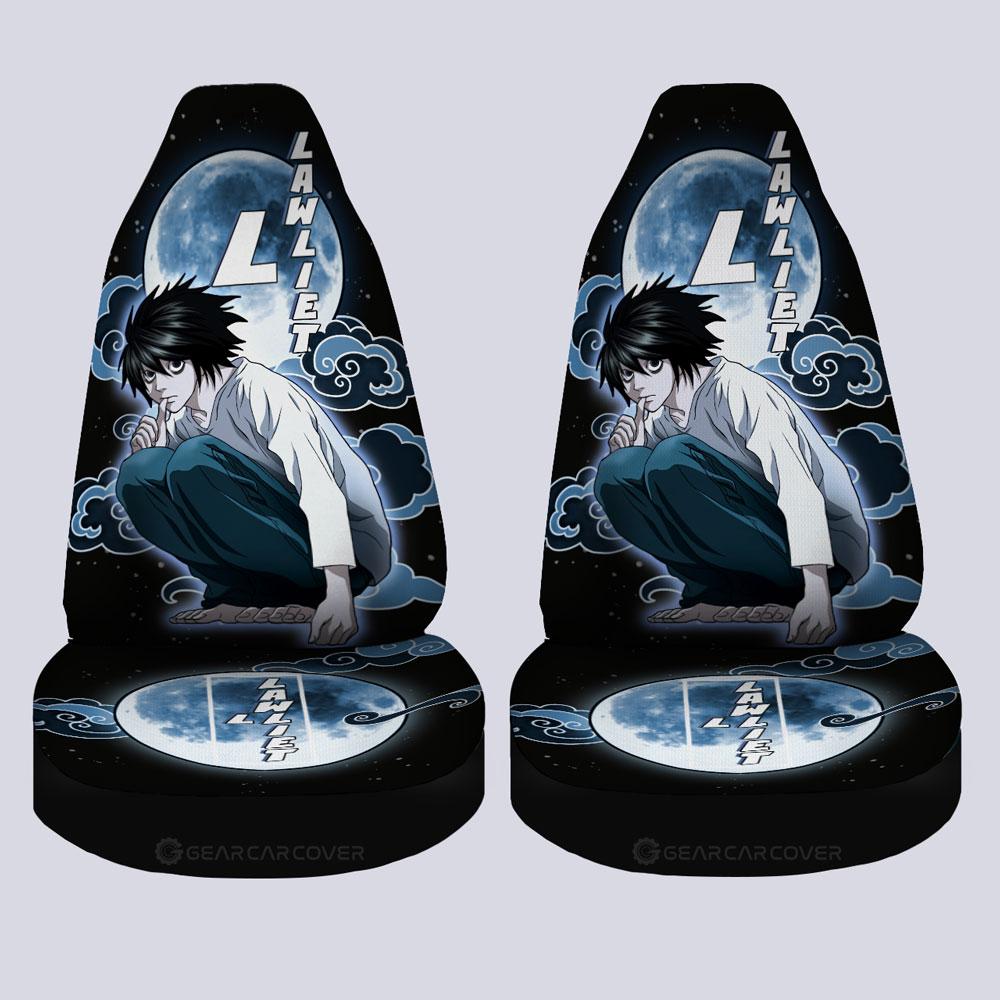 L Lawliet Car Seat Covers Custom Death Note Car Accessories - Gearcarcover - 4
