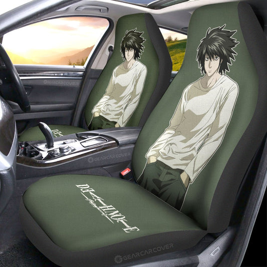 L Lawliet Car Seat Covers Custom Death Note - Gearcarcover - 2