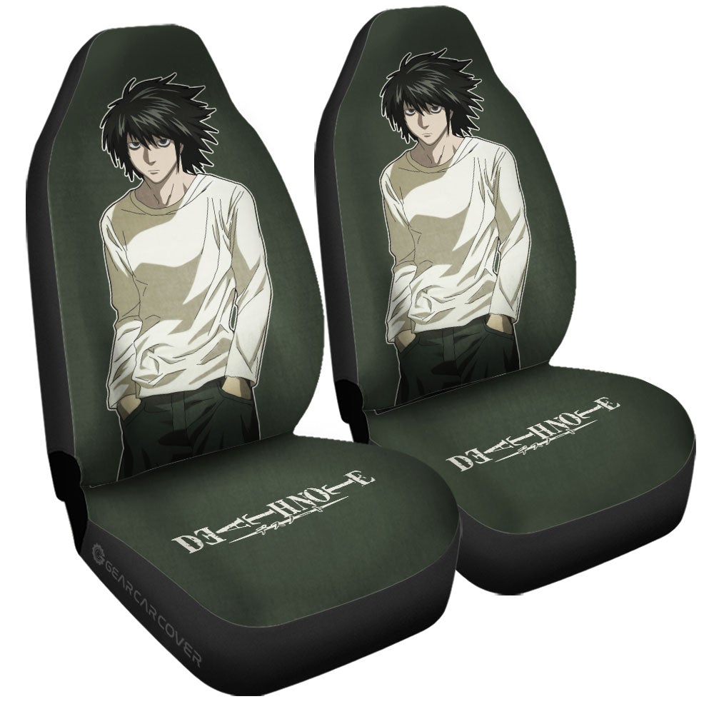 L Lawliet Car Seat Covers Custom Death Note - Gearcarcover - 3