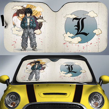 L Lawliet Car Sunshade Anime Collection - Gearcarcover - 1