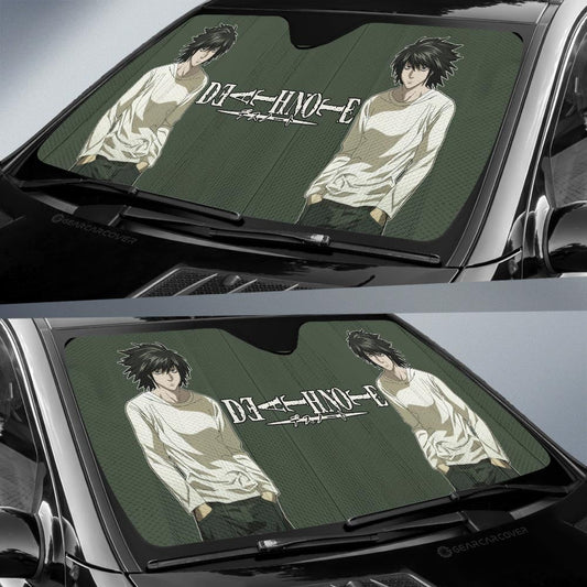 L Lawliet Car Sunshade Custom Death Note - Gearcarcover - 2