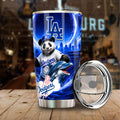 LA Dodgers Mix Panda and Dolphin Tumbler Cup - Gearcarcover - 2