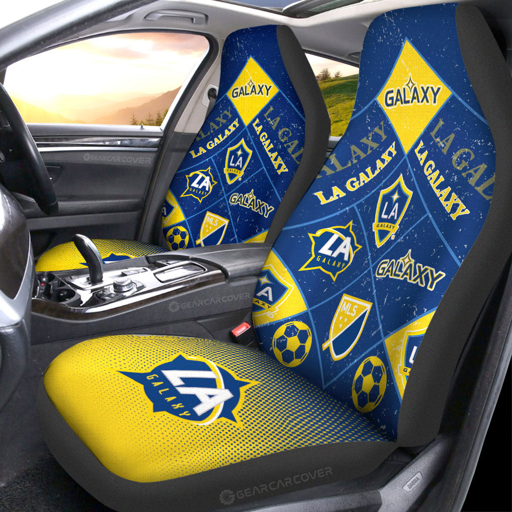 LA Galaxy Car Seat Covers Sporty Team Collection - Gearcarcover - 1