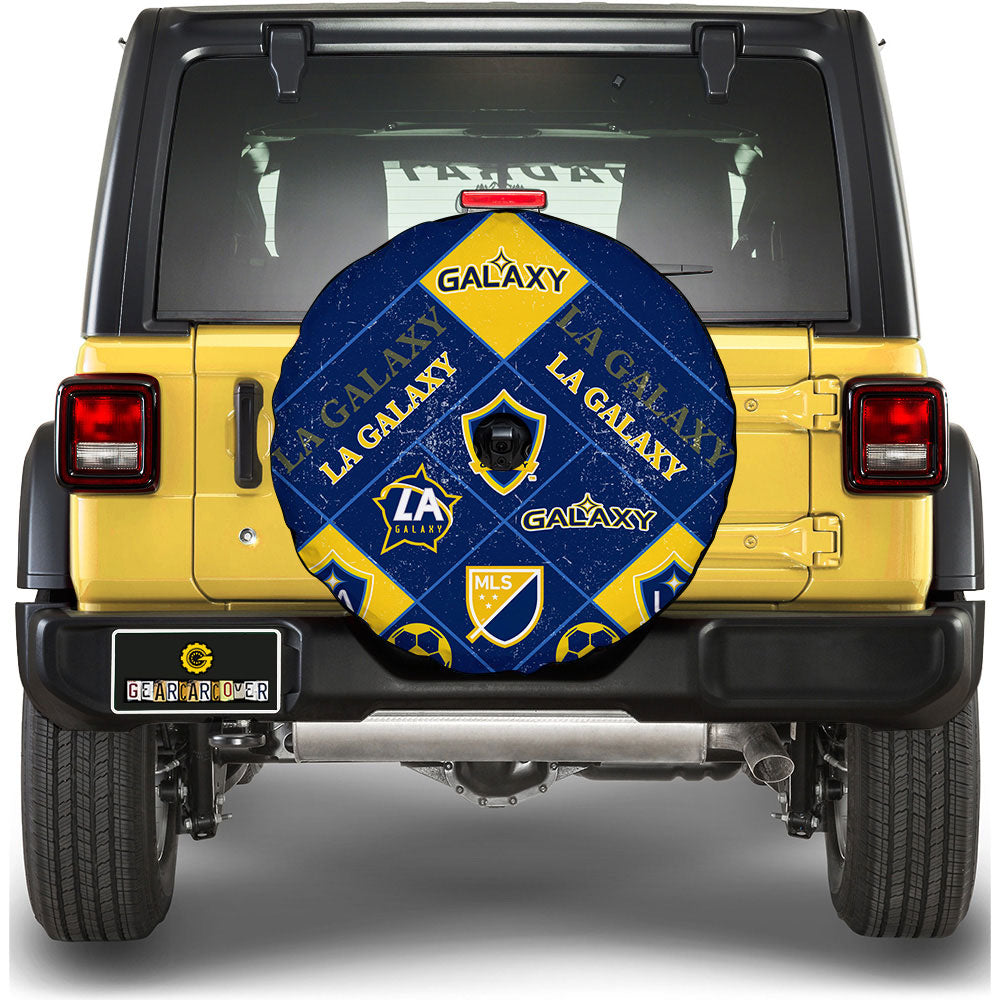 LA Galaxy Spare Tire Covers Camera Hole Sporty Team Collection - Gearcarcover - 1