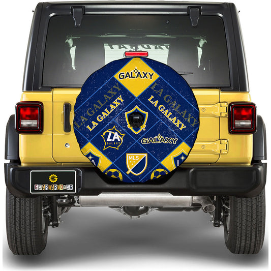 LA Galaxy Spare Tire Covers Camera Hole Sporty Team Collection - Gearcarcover - 1
