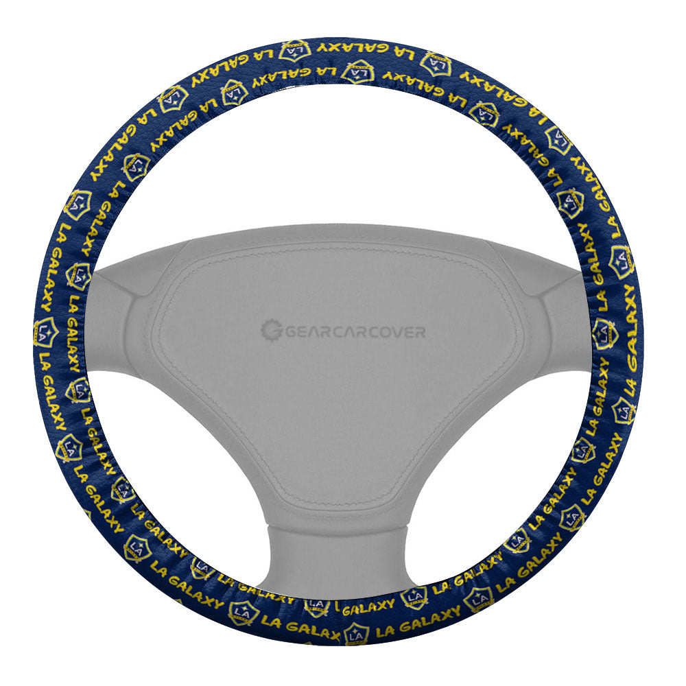LA Galaxy Steering Wheel Cover Sporty Team Collection - Gearcarcover - 2