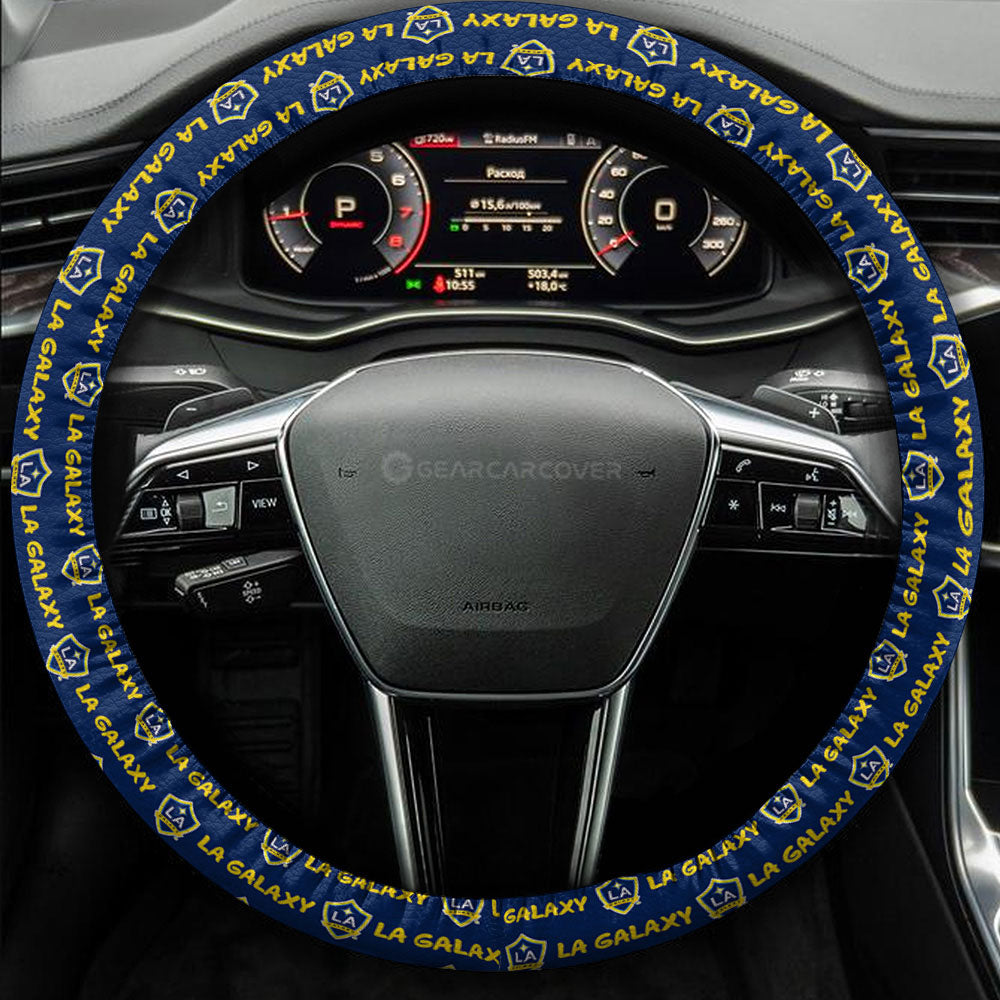 LA Galaxy Steering Wheel Cover Sporty Team Collection - Gearcarcover - 3