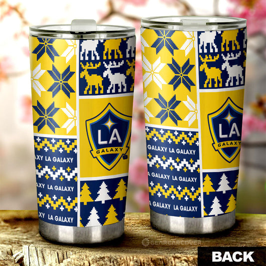 LA Galaxy Tumbler Cup Custom Ugly Style Car Accessories - Gearcarcover - 2