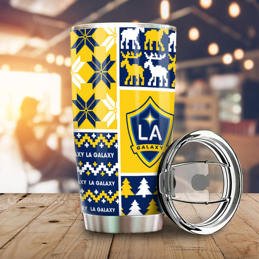 LA Galaxy Tumbler Cup Custom Ugly Style Car Accessories - Gearcarcover - 1