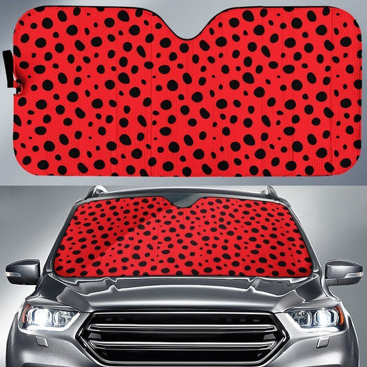 Ladybug Red Black Car Sunshade Custom Car Accessories - Gearcarcover - 1