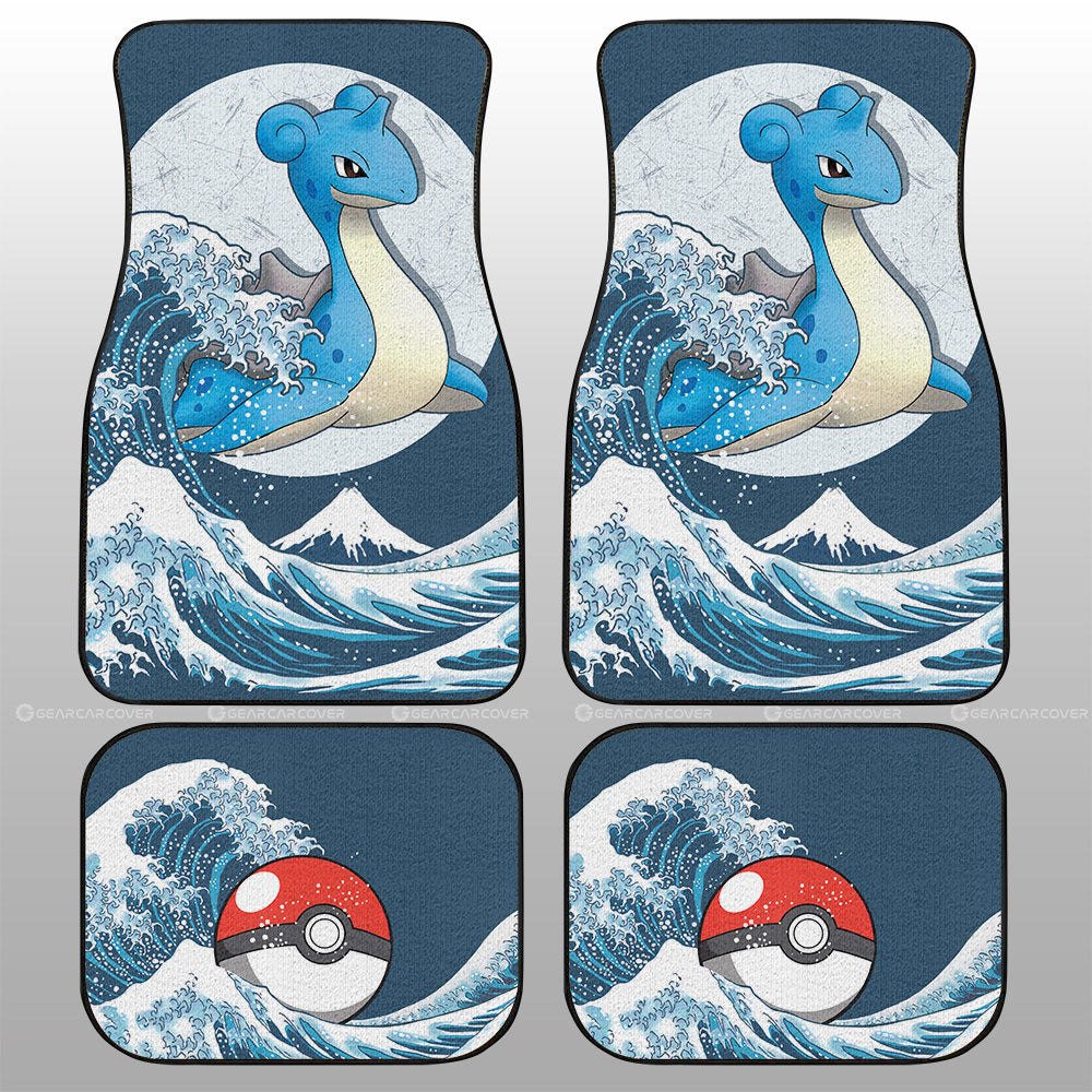 Lapras Car Floor Mats Custom Pokemon Car Accessories - Gearcarcover - 1
