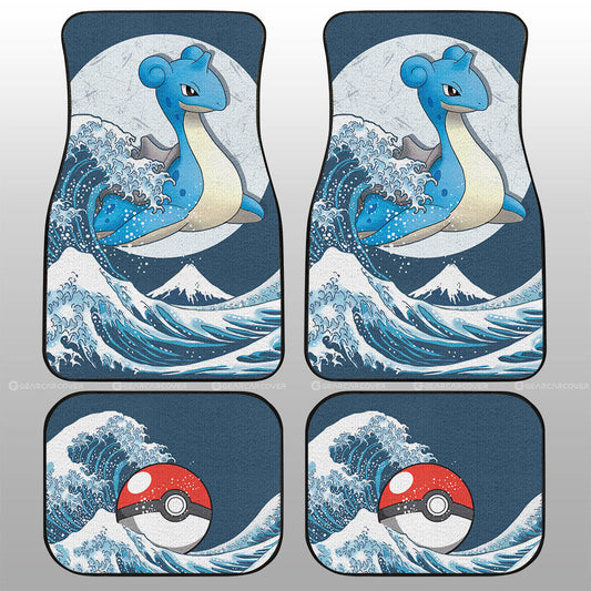 Lapras Car Floor Mats Custom Pokemon Car Accessories - Gearcarcover - 1
