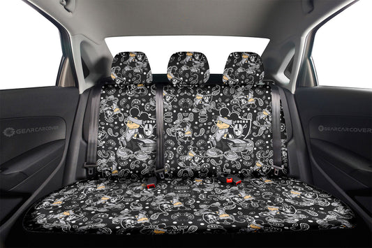 Las Vegas Raiders Car Back Seat Covers Cartoon Theme Collection - Gearcarcover - 2
