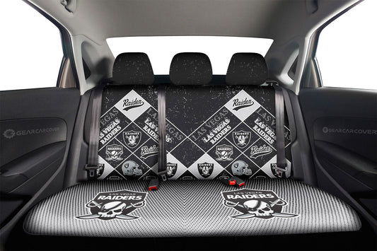 Las Vegas Raiders Car Back Seat Covers Sporty Team Collection - Gearcarcover - 2