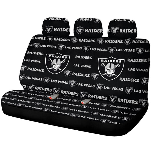 Las Vegas Raiders Car Back Seat Covers Sporty Team Collection - Gearcarcover - 1