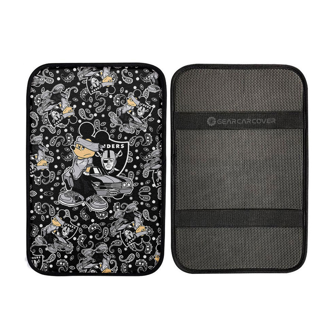 Las Vegas Raiders Car Center Console Cover Cartoon Theme Collection - Gearcarcover - 2
